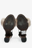 Brunello Cucinelli Brown Beaded/Fur Heels Size 36