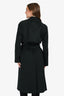 Burberry Dark Grey Wool/Cashmere Belted Coat Size 4