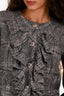 Pre-Loved Chanel™ 2019 Grey Ruffled Tweed Jacket Size 34