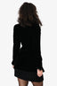 Pre-Loved Chanel™ Vintage Black Velvet Jacket with Gold Buttons Size 38