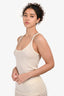 Gabriela Hearst Cream Ribbed Wool Tank Top Size XS