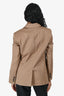 S'Max Mara Camel Brown Cotton Blazer Size 4
