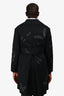 Valentino Black Embroidered Butterfly Trench Coat Size 4