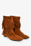 Roger Vivier Brown Suede Tassled Moccasin Boots Size 41