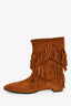 Roger Vivier Brown Suede Tassled Moccasin Boots Size 41