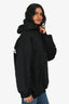 Balenciaga Black Cotton Logo Back Hoodie Size XS