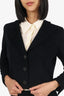 Pre-Loved Chanel™ 02A Black Cashmere Skirt Suit Set Size 38