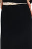 Pre-Loved Chanel™ 02A Black Cashmere Skirt Suit Set Size 38