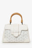 Goyard Cream Goyardine Mini Saigon Bag With Strap