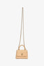 Pre-Loved Chanel™ 2022+ Beige Quilted Caviar Extra Mini Coco Handle Flap Bag