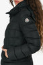 Moncler Black Midi Hooded Down Jacket Size 1
