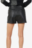 Helmut Lang Black Leather Shorts Size 6