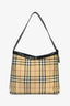 Burberry Beige Canvas Nova Check Shoulder Bag