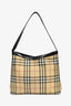 Burberry Beige Canvas Nova Check Shoulder Bag