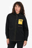 Fendi Black/Yellow Pocket Stitch Detail Button-Up Shirt Est. Size S