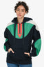 Isabel Marant Etoile Navy/Green Colourblock Hoodie Size 36