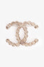 Pre-Loved Chanel™ 2019 Gold Tone Metal/Faux Pearl CC Brooch