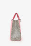 Christian Dior Pink Leather 'Diorissimo' Leather Tote with Strap and Pouch