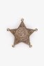 Pre-Loved Chanel™ Gold Toned CC Paris-Dallas Sheriff Star Brooch