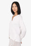 Rag & Bone White Long Sleeve Collar Detail Top Size XS