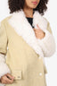 Kijun Cream/White Faux Fur 'Honeymoon' Coat Size S