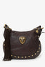 Gucci Brown Leather Babouska Heart Hobo Bag