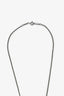 Tiffany & Co. Elsa Peretti Sterling Silver Open Heart Pearl Lariat Necklace