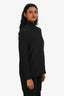 Vanessa Seward Black Silk Mock Neck Top Size 34