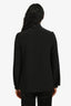 Vanessa Seward Black Silk Mock Neck Top Size 34