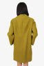 Carven Green Mohair Double Breasted Coat Size 42