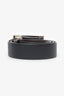 Prada Black/Brown Reversible Leather Belt Size 85