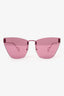 Balenciaga Pink Reflective Sunglasses