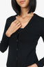 Jil Sander Black Wool Long Sleeve Cardigan Size 36