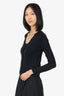 Jil Sander Black Wool Long Sleeve Cardigan Size 36