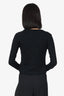 Jil Sander Black Wool Long Sleeve Cardigan Size 36