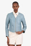 Zadig & Voltaire Blue Leather Jacket Size S
