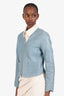 Zadig & Voltaire Blue Leather Jacket Size S