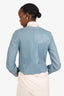 Zadig & Voltaire Blue Leather Jacket Size S