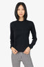 Jil Sander Black Wool Long Sleeve  Sweater Size 38