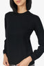 Jil Sander Black Wool Long Sleeve  Sweater Size 38