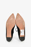 Aquazzura Black Suede Pointed Tie Up Flats Size 39