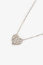Tiffany & Co. Sterling Silver Paloma Picasso Olive Leaf Heart Pendant Necklace