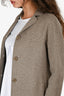 'S Max Mara Taupe Virgin Wool/Angora Single Breasted Coat Size 4 US