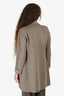'S Max Mara Taupe Virgin Wool/Angora Single Breasted Coat Size 4 US