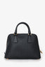 Prada Black Saffiano Leather 'Lux Promenade' Top Handle Bag with Strap