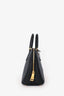 Prada Black Saffiano Leather 'Lux Promenade' Top Handle Bag with Strap