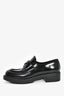 Prada Black Brushed Leather Loafers Size 39