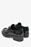 Prada Black Brushed Leather Loafers Size 39