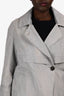 Brunello Cucinelli Grey Cotton Button Lightweight Jacket Size 48