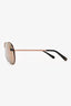 Louis Vuitton Pink Metal V Crystal 'Drive' Aviator Sunglasses